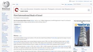 
                            4. First International Bank of Israel - Wikipedia