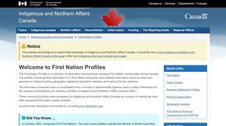 
                            8. First Nation Profiles - Aadnc-Aandc.gc.ca