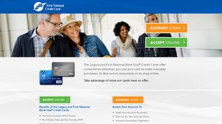 
                            9. First National Bank | Legacy Visa Credit Card
