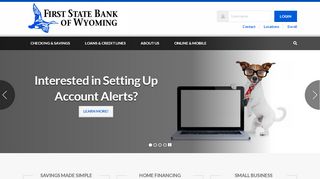 
                            2. First State Bank of Wyoming: Home Page