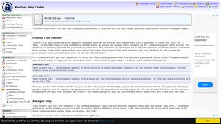 
                            6. First Steps Tutorial - KeePass