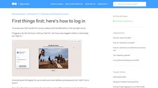 
                            5. First things first; here's how to log in – WeTransfer …