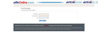 
                            1. First Time Login - Affin Bank