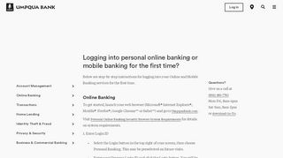 
                            2. First-Time Login - Umpqua Bank