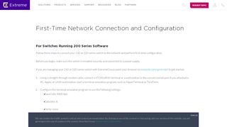 
                            6. First-Time Network Connection and Configuration - Extreme ...