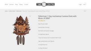 
                            7. Fisherman 1 Day mechanical Cuckoo Clock with Music 4739MT ...