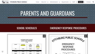 
                            2. FITCHBURG PUBLIC SCHOOLS - Parents