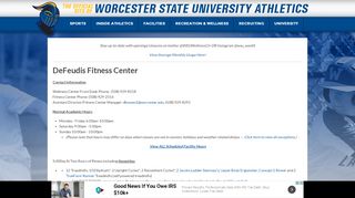 
                            4. Fitness Center - Worcester State