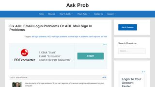 
                            9. Fix AOL Email Login Problems Or AOL Mail Sign In Problems ...