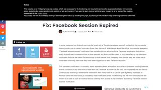 
                            8. Fix: Facebook Session Expired - Appuals.com
