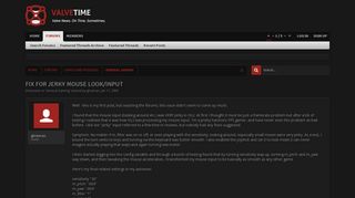 
                            10. Fix for jerky mouse look/input | ValveTime.net | Valve News ...