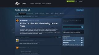 
                            5. Fix for Oculus Rift View Being on the Floor :: Portal Stories: VR ...