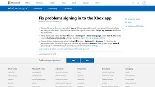 
                            6. Fix problems signing in to the Xbox app