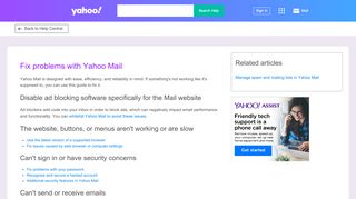 
                            9. Fix problems with Yahoo Mail | Yahoo Help - …