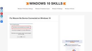 
                            1. Fix Wacom No Device Connected on Windows 10