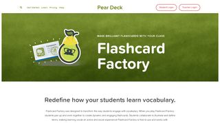 
                            9. Flashcard Factory — Pear Deck