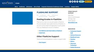 
                            2. Flashline Support | Kent State Stark | Kent State University