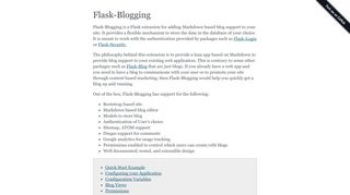 
                            7. Flask-Blogging — Flask-Blogging 0.4.0 documentation