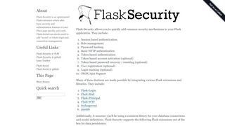 
                            9. Flask-Security — Flask-Security 3.0.0 documentation - PythonHosted.org