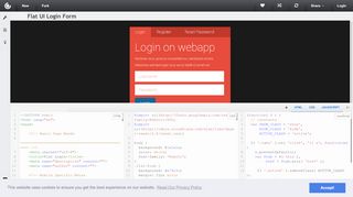 
                            4. Flat UI Login Form | CSSDeck