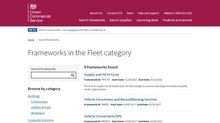 
                            2. Fleet | Crown Commercial Service - Search frameworks