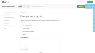 
                            6. Fleet-partner support | Uber