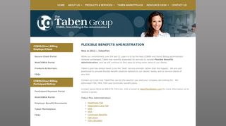 
                            4. flexible benefits aministration - The Taben Group