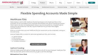 
                            5. Flexible Spending Account (FSA) Administration | American Fidelity