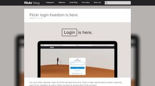 
                            6. Flickr login freedom is here. | Flickr Blog
