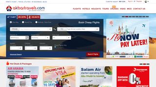 
                            8. Flight Booking, Cheap flight tickets at Akbar Travels ...