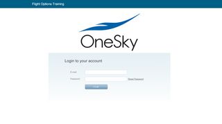 
                            9. Flight Options Training: Login