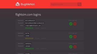 
                            9. flightsim.com passwords - BugMeNot