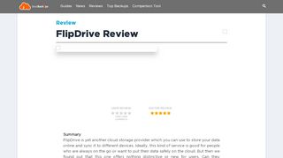 
                            7. FlipDrive Review - BestBackups.com