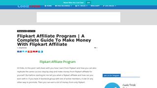 
                            7. Flipkart Affiliate Program | A Complete Guide To …