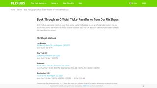 
                            4. FlixBus Tickets Through Travel Agencies