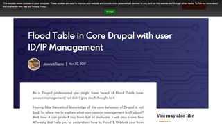 
                            9. Flood Table in Core Drupal with user ID/IP Management ...