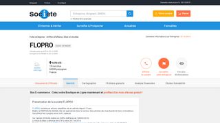 
                            6. FLOPRO (PERPIGNAN) Chiffre d'affaires, résultat, bilans ...