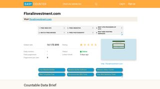 
                            6. Floralinvestment.com: UPGRADING - Easy Counter