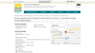 
                            5. Florida Department of Health in Palm Beach County C. L. Brumback ...