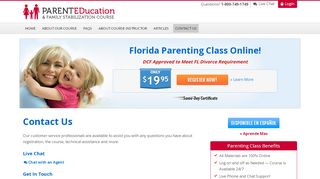 
                            7. Florida Parenting Class Online | Contact Us