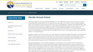 
                            2. Florida Virtual School - Florida Department Of Education