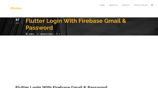 
                            5. Flutter Login With Firebase Gmail & Password - …