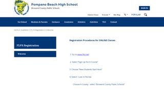 
                            4. FLVS Registration / Welcome - Broward Schools