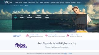 
                            7. Flybe - Airlines – Flybe cheap flights - eSky.com