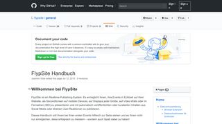 
                            4. FlypSite Handbuch · flypsite/general Wiki · GitHub