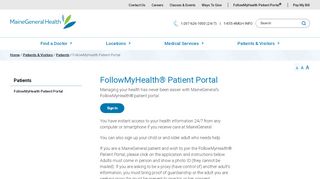 
                            9. FollowMyHealth Patient Portal | Maine | MaineGeneral Health