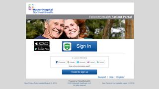 
                            4. FollowMyHealth Patient Portal - Mather Hospital