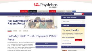 
                            8. FollowMyHealth™ UofL Physicians Patient Portal | Louisville Physicians