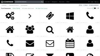
                            9. Font Awesome icons by - iconfinder.com