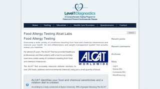 
                            9. Food Allergy Testing Alcat Labs - Level 1 DiagnosticsLevel 1 ...